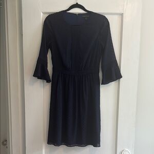 Banana Republic Midnight Blue Long Sleeve Dress